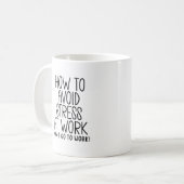 Mug Soulagement du stress au travail (Devant gauche)