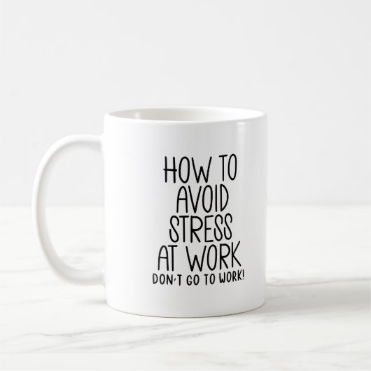 Mug Soulagement du stress au travail (Gauche)