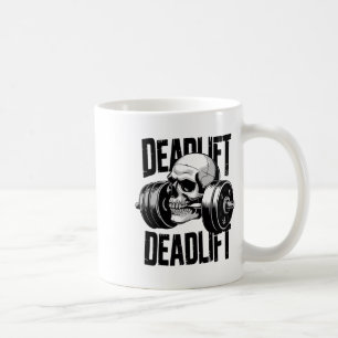 Mug Soulevé de terre Crâne Squelette Entraînement Powe