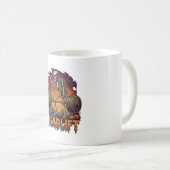 Mug Soulevé de terre Squelette Haltères Citrouilles d' (Devant droit)