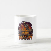 Mug Soulevé de terre Squelette Haltères Citrouilles d' (Centre)