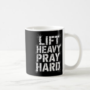 Mug Soulever Lourds Prier Fort Gym Cadeau Chrétien Jés