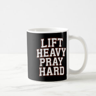 Mug Soulever Lourds Prier Fort Gym Cadeau Chrétien Jés