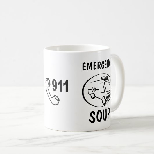 Mug Soupe à secours (Devant droit)