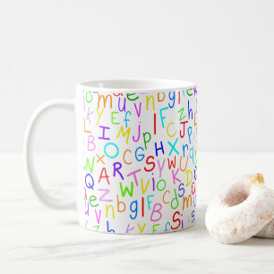 Mug Soupe Alphabet (sur fond blanc)