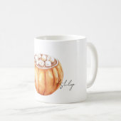 Mug Soupe de potiron orange en bol (Devant droit)
