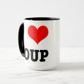 MUG SOUPE I HEART (LOVE) (Devant gauche)