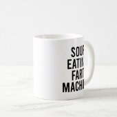 Mug Soupe Manger Fart Machine Drôle Nourriture Devis (Devant droit)