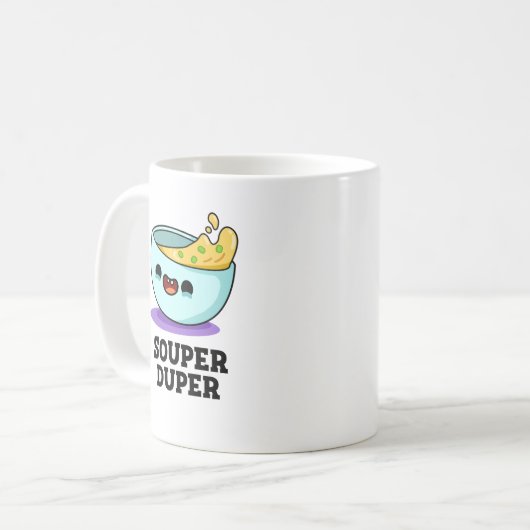 Mug Souper Duper Fundy Soupe Pun (Devant gauche)