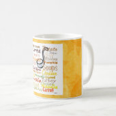 Mug Soupes de graffiti Musique jaune (Devant droit)