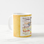 Mug Soupes de graffiti Musique jaune (Devant gauche)