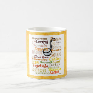 Mug Soupes de graffiti Musique jaune