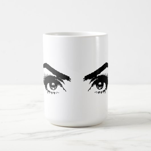 Mug Sourcils de croquis de femmes (Centre)