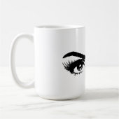 Mug Sourcils de croquis de femmes (Gauche)