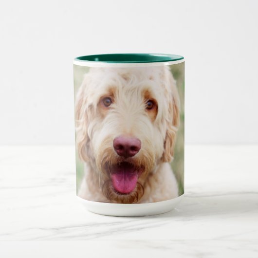 Mug Souriant d'endoodle doré (Centre)