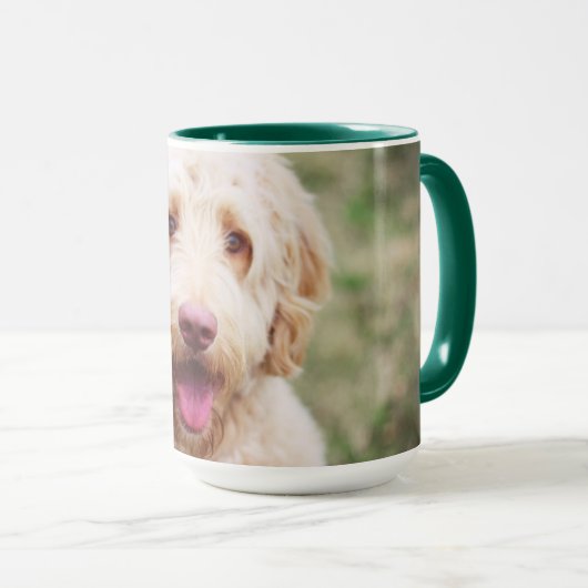 Mug Souriant d'endoodle doré (Devant droit)