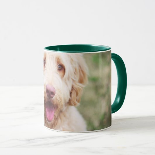 Mug Souriant d'endoodle doré (Devant droit)