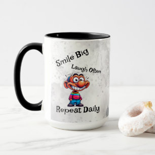 Mug "Souriez gros, riez souvent, répétez quotidienneme