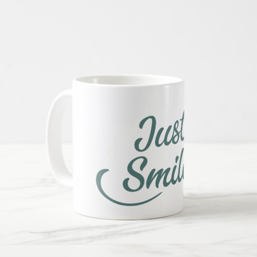 Mug Souriez simplement (Devant gauche)