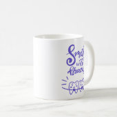 Mug Sourire avec les dents de sourire des croisillons (Devant droit)