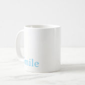 Mug Sourire Bleu Clair  (Devant gauche)