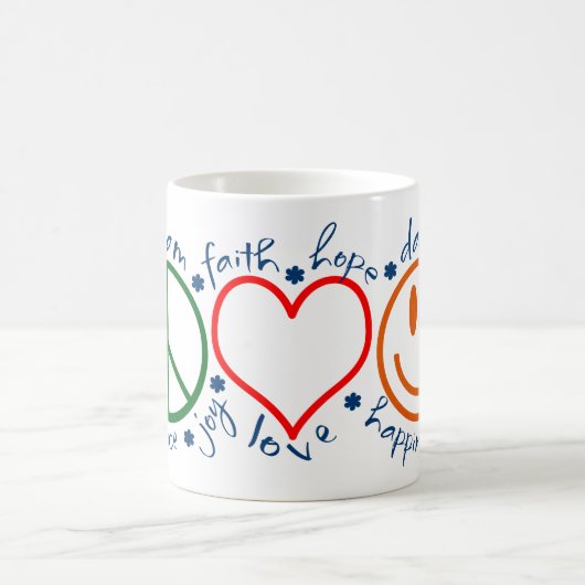 Mug Sourire d'amour de paix (Centre)