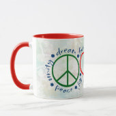 Mug Sourire d'amour de paix (Gauche)