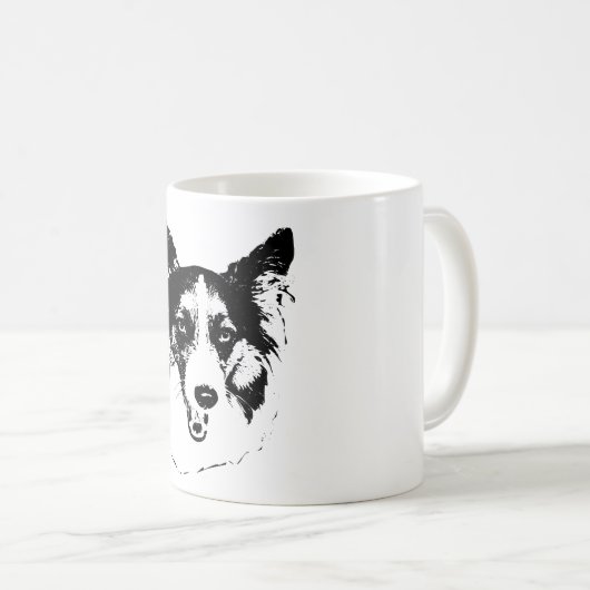 Mug Sourire d'automne en encre (Devant droit)