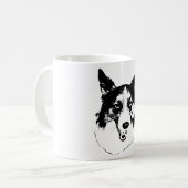 Mug Sourire d'automne en encre (Devant gauche)