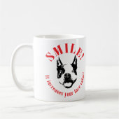 Mug Sourire de Boston Terrier - valeur nominale (Gauche)