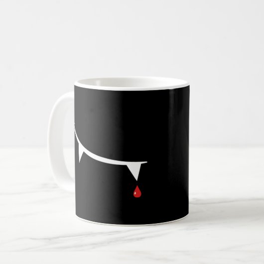 Mug Sourire de vampire (Devant gauche)