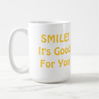 SOURIRE ! Il est bon pour vous. Jaune