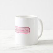 Mug Sourire jour heureux rose (Devant droit)