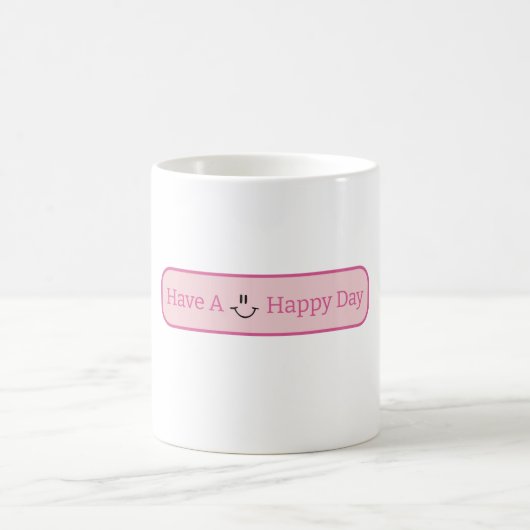 Mug Sourire jour heureux rose (Centre)