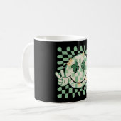 Mug Sourire shamrock Face Drôle St Patrick's Day (Devant gauche)