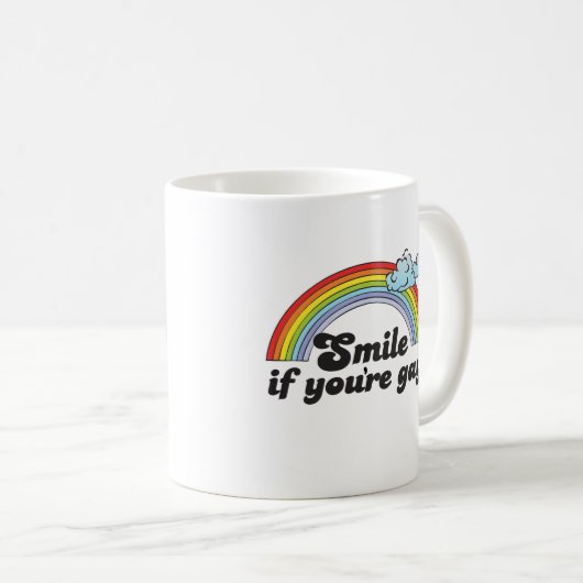 Mug SOURIRE SI VOUS êtes GAIS (Devant droit)