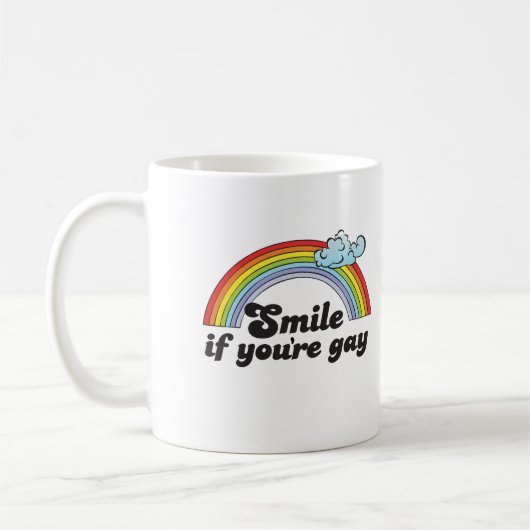Mug SOURIRE SI VOUS êtes GAIS (Gauche)
