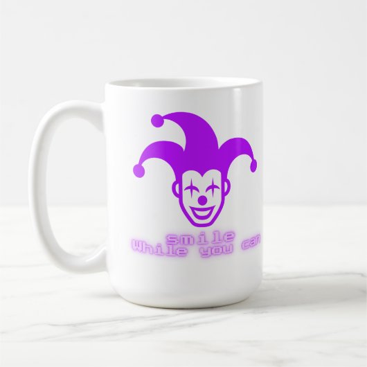 Mug Sourire tant que vous le pouvez _ Conception de st (Gauche)