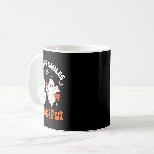 Mug Sourires Botiful Ghost Dentist Dent Halloween Dent (Devant gauche)