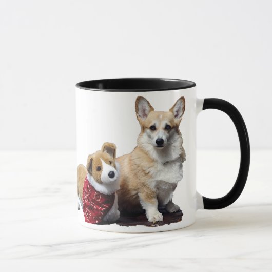 Mug Sourires de matin de corgi (Droite)