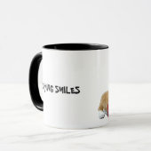 Mug Sourires de matin de corgi (Devant gauche)