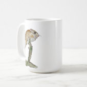 Mug Souris aquarelle réaliste dans l'arbre (Devant gauche)