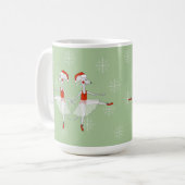 Mug Souris Ballerine Flocons de Noël (Devant gauche)