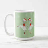 Mug Souris Ballerine Flocons de Noël (Gauche)