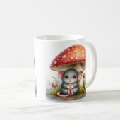 Mug Souris Bébé Sous Parapluie Champignons (Devant droit)