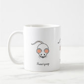Mug Souris blanc & calligraphie (Gauche)