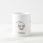 Mug Souris blanche mignonne & calligraphie (Centre)