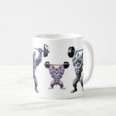 Mug Souris Bodybuilder Brillant Équipe d'Entraînement (Devant droit)