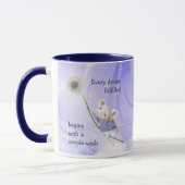 Mug Souris Dandelion Chaque Rêve Simple Inspirationnel (Gauche)