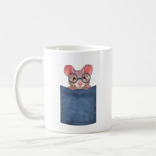 Mug Souris dans la poche (Gauche)